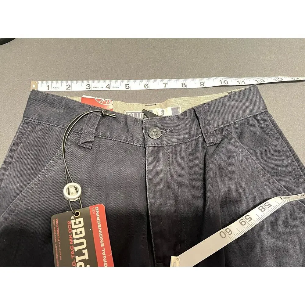 Plugg Navy Blue Cargo Pants 100% Cotton Youth Sz 8 NWT CPS19337 - Picture 9 of 9